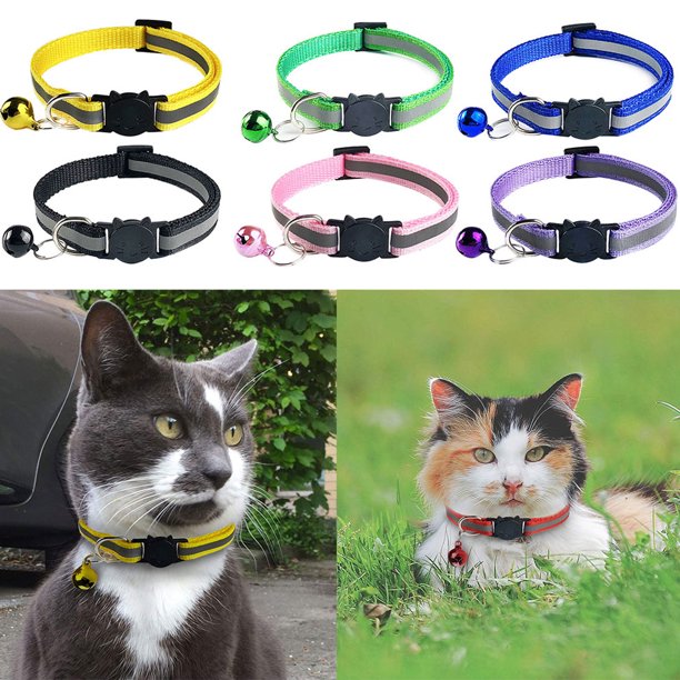 REFLECTIVE CAT COLLAR WITH BELL