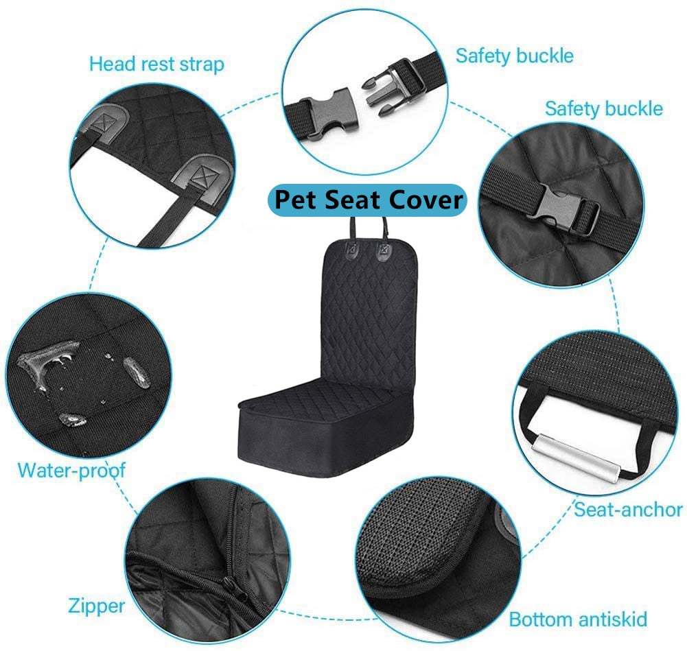 LUXURY PET WATERPROOF CAR SINGLE SEAT COVER