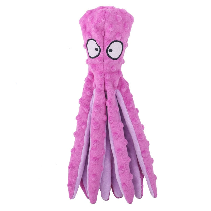 PLUSH OCTOPUS DOG TOY