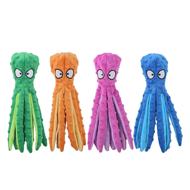 PLUSH OCTOPUS DOG TOY