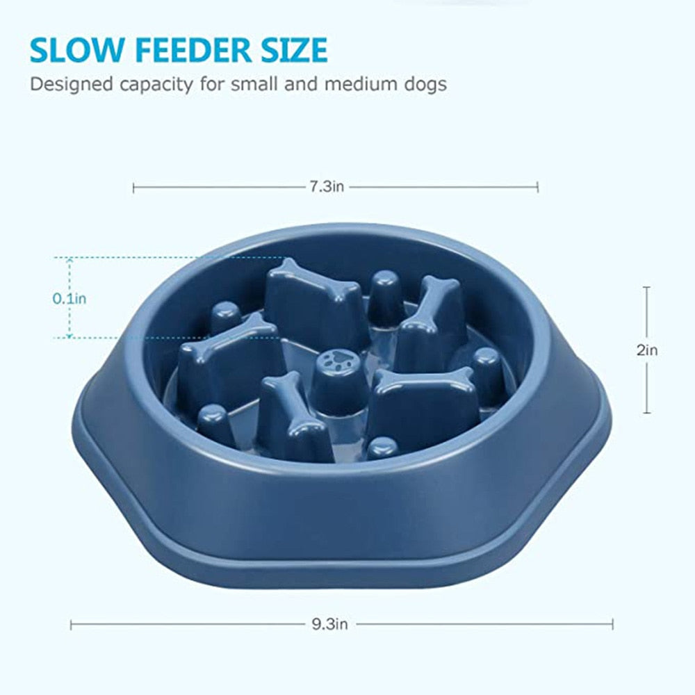 INTERACTIVE SLOW FEED DOG FOOD BOWL