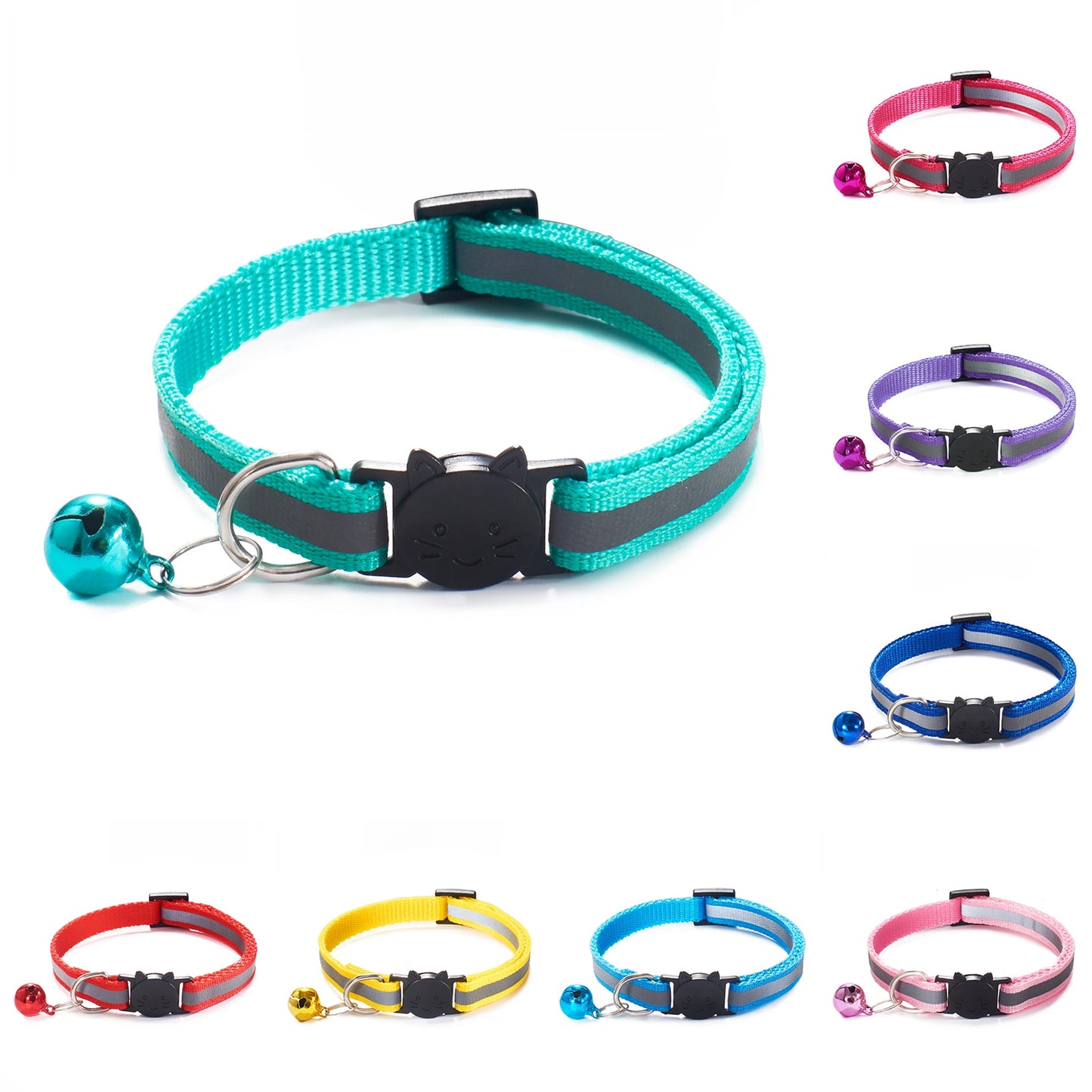 REFLECTIVE CAT COLLAR WITH BELL