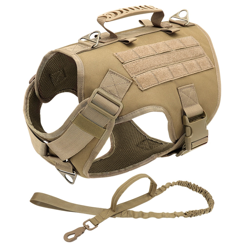 MILITARY NO-PULL HARNESS WITH LEASH SET