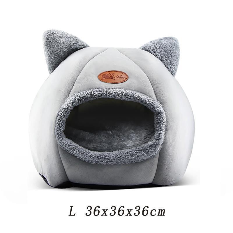 CALMING CAT CAVE WITH REMOVABLE BED CUSHION