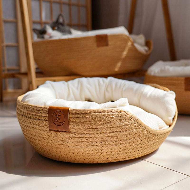 HANDWOVEN BAMBOO COZY BED