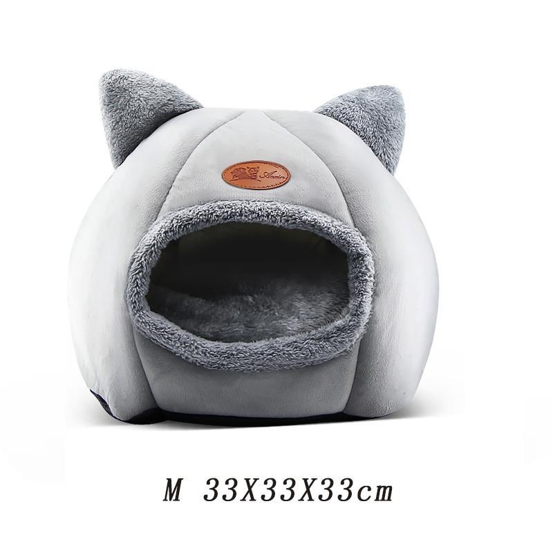 CALMING CAT CAVE WITH REMOVABLE BED CUSHION