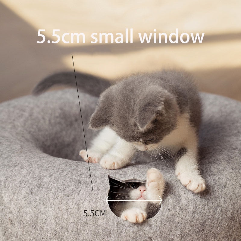 INTERACTIVE CAT TUNNEL BED