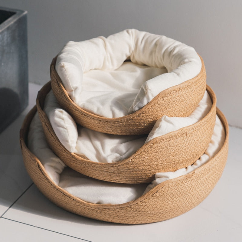 HANDWOVEN BAMBOO COZY BED