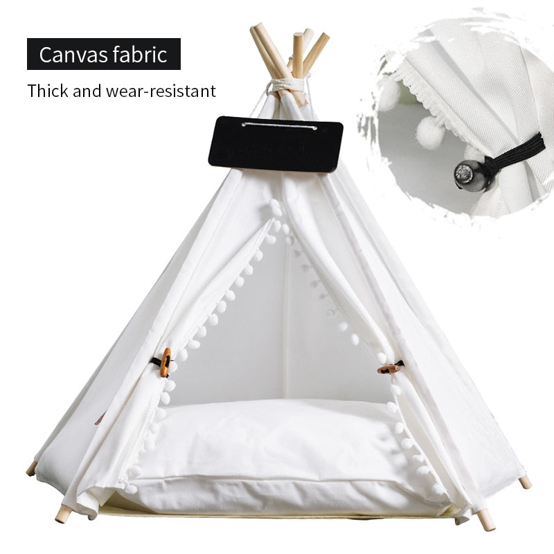 DESIGNER PORTABLE PET TEEPEE FOR DOGS & CATS