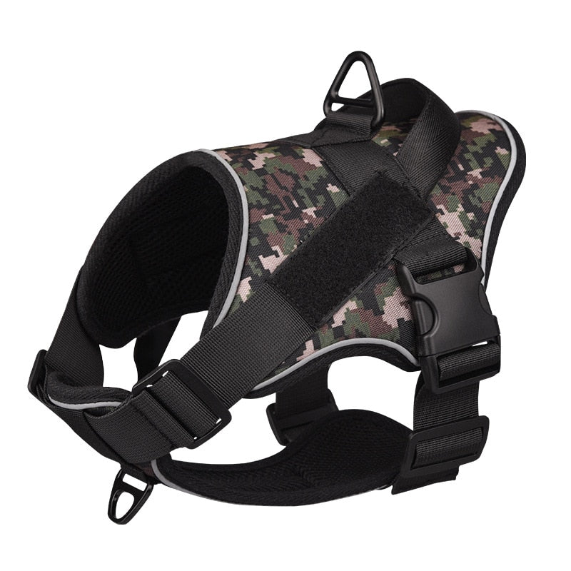 NO-PULL CAMO COMBAT HARNESS