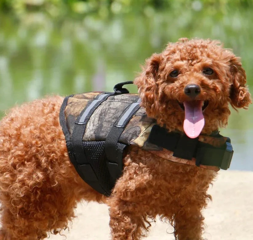 ADVENTURE CAMO DOG LIFE JACKET