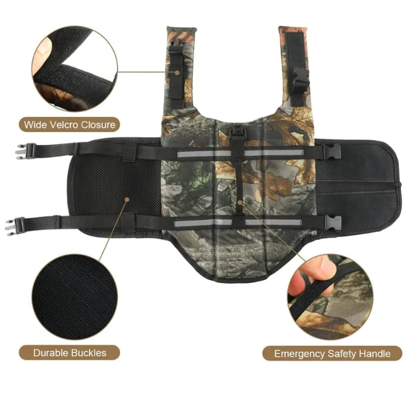 ADVENTURE CAMO DOG LIFE JACKET