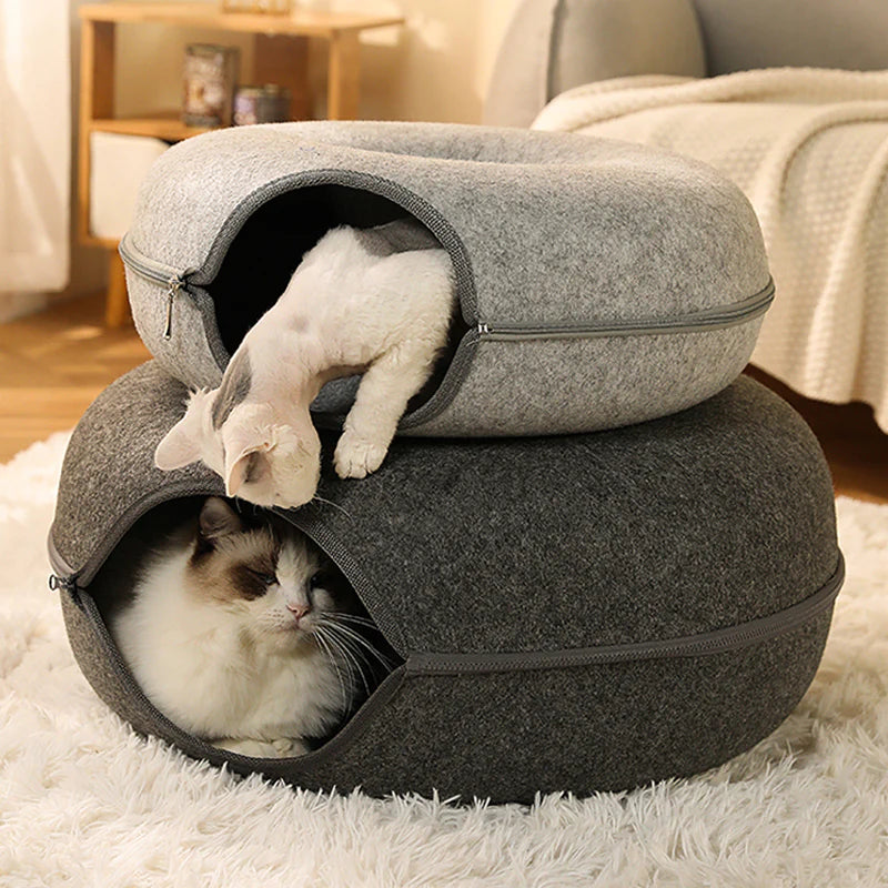 INTERACTIVE CAT TUNNEL BED