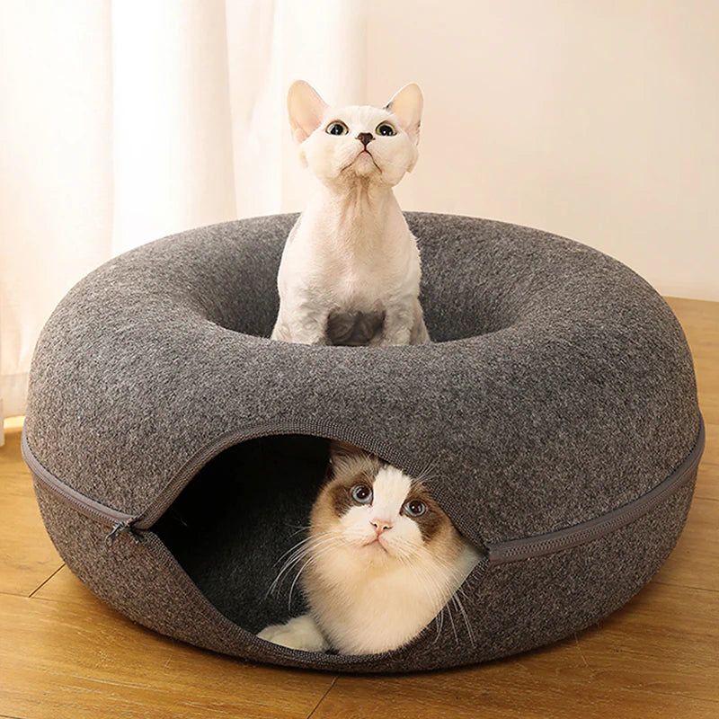 INTERACTIVE CAT TUNNEL BED