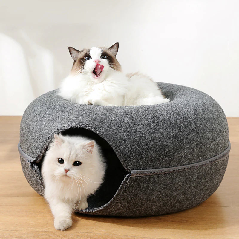 INTERACTIVE CAT TUNNEL BED