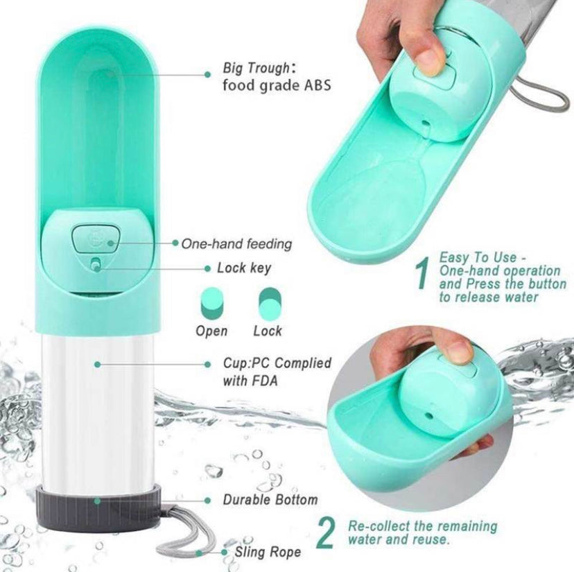 PORTABLE DOG WATER BOTTLE WITH FILTER