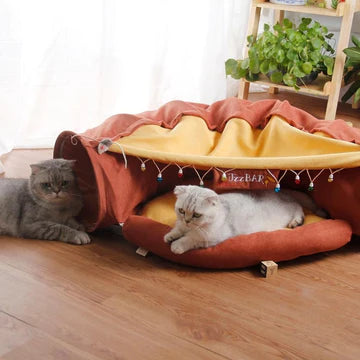 JAZZ BAR CAT TUNNEL WITH REMOVABLE CAT BED