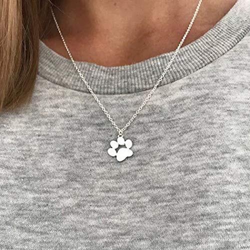 STUNNING SOLID PAW PRINT NECKLACE